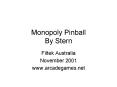 Monopoly Pinball By Stern PowerPoint PPT Presentation