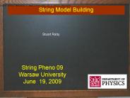 String Model Building