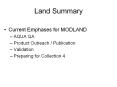 Land Summary PowerPoint PPT Presentation
