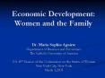Economic Development: Women and the Family PowerPoint PPT Presentation