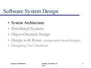 Software System Design