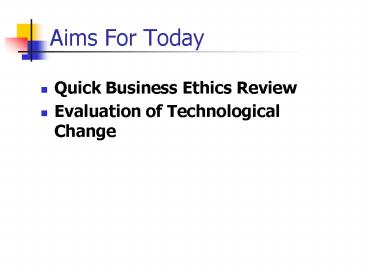 Quick Business Ethics Review