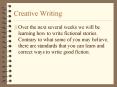 Creative Writing PowerPoint PPT Presentation