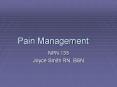 Pain Management PowerPoint PPT Presentation