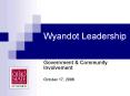 Wyandot Leadership PowerPoint PPT Presentation