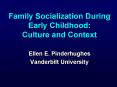 Family Socialization During Early Childhood: Culture and Context PowerPoint PPT Presentation