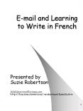 Email and Learning to Write in French PowerPoint PPT Presentation