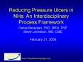 Reducing Pressure Ulcers in NHs: An Interdisciplinary Process Framework PowerPoint PPT Presentation
