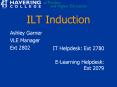 ILT Induction PowerPoint PPT Presentation