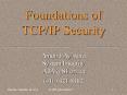 Foundations of TCP/IP Security PowerPoint PPT Presentation