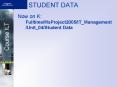 STUDENT DATA PowerPoint PPT Presentation