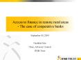 Access to finance in remote rural areas PowerPoint PPT Presentation