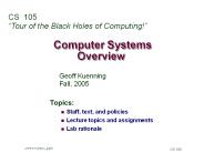 Computer Systems Overview