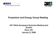Propulsion and Energy Group Meeting