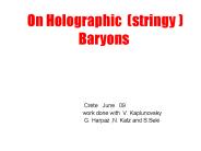 On Holographic stringy Baryons