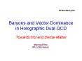 Baryons and Vector Dominance in Holographic Dual QCD PowerPoint PPT Presentation