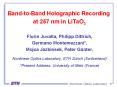 BandtoBand Holographic Recording at 257 nm in LiTaO3 PowerPoint PPT Presentation