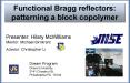 Functional Bragg reflectors: patterning a block copolymer PowerPoint PPT Presentation
