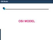 OSI MODEL