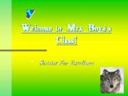 Welcome to Mrs' Boyds Class