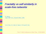 Fractality vs selfsimilarity in scalefree networks