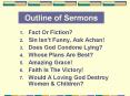 Outline of Sermons PowerPoint PPT Presentation