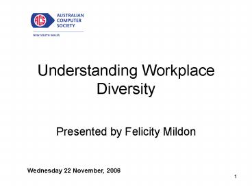 Understanding Workplace Diversity