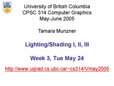 http:www'ugrad'cs'ubc'cacs314Vmay2005