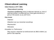 Observational Learning