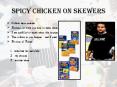 Spicy chicken on skewers PowerPoint PPT Presentation