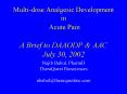 Multidose Analgesic Development in Acute Pain A Brief to DAAODP PowerPoint PPT Presentation
