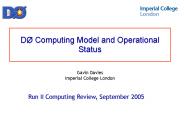 D Computing Model and Operational Status