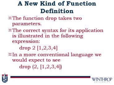 A New Kind of Function Definition