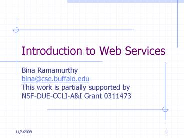 Introduction to Web Services