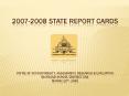 20072008 State Report Cards Office of Accountability, Assessment, Research PowerPoint PPT Presentation