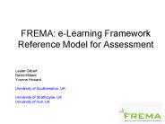 FREMA: e-Learning Framework Reference Model for Assessment
