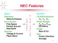 NEC Features PowerPoint PPT Presentation