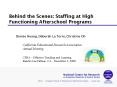 Behind the Scenes: Staffing at High Functioning Afterschool Programs PowerPoint PPT Presentation