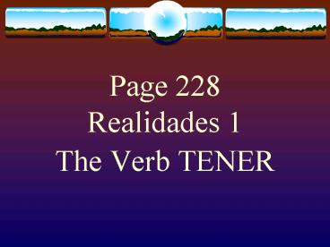 Page 228 Realidades 1