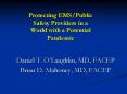 Protecting EMSPublic Safety Providers in a World with a Potential Pandemic PowerPoint PPT Presentation