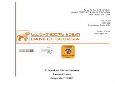 2nd International Caucasus Conference