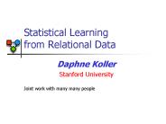 Statistical Learning from Relational Data