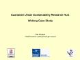 Australian Urban Sustainability Research Hub Woking Case Study PowerPoint PPT Presentation