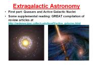 Extragalactic Astronomy