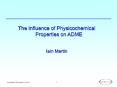 The Influence of Physicochemical Properties on ADME PowerPoint PPT Presentation