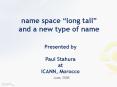 name space long tail and a new type of name PowerPoint PPT Presentation