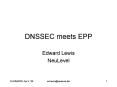 DNSSEC meets EPP PowerPoint PPT Presentation
