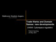 Trade Marks and Domain Names: new developments