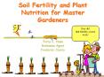 Soil Fertility and Plant Nutrition for Master Gardeners PowerPoint PPT Presentation