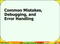Common Mistakes, PowerPoint PPT Presentation